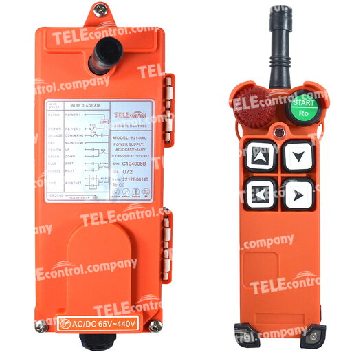 Радиоуправление TeleControl F21-4S (4 кнопки, 1 скорость)