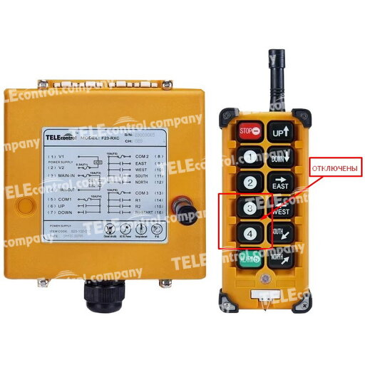 Радиоуправление TeleControl F23-A++ (8 кнопок, 1 скорость)