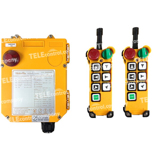 TeleControl F24-6D (6 кнопок, 2 скорости, 2 передатчика, 1 приемник)