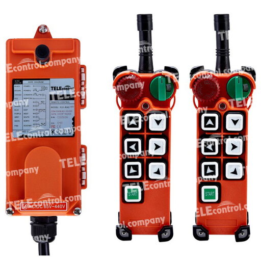 Радиоуправление TeleControl F21-E2 (6 кнопок, 1 скорость, 2 передатчика, 1 приемник)